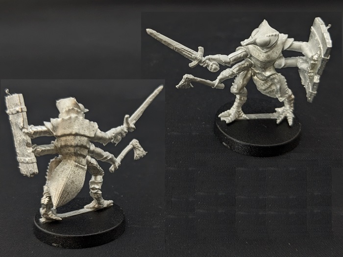 Apsis Insectoid with Sword & Axe