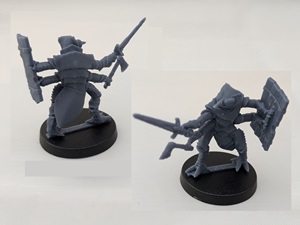 Apsis Insectoid with Sword & Axe STL File